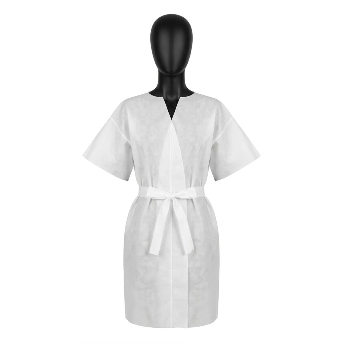 Ühekordne lühikeste varrukatega hommikumantel Ühekordne lühikeste varrukatega hommikumantel