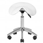 Meistara krēsls STOOL BEAUTY ROUND WHITE