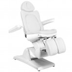 Kosmetoloģijas krēsls AZZURRO 870 PEDI ELECTRIC 3 MOTOR WHITE