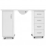 Manicure table with dust collector CABINETS WHITE