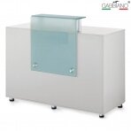 Vastuvõtulaud GABBIANO RECEPTION DESK GLASS WHITE