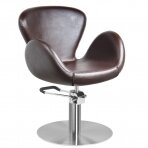 Kampaamotuoli GABBIANO HAIRDRESSING CHAIR AMSTERDAM ROUND BROWN