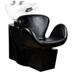 Hairdressing sink GABBIANO PROFESSIONAL HAIRWASHER AMSTERDAM ROUND BLACK SEAT