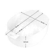 Manikiūro dubenėlis, baltas