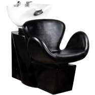 Juuksuri valamu GABBIANO PROFESSIONAL HAIRWASHER AMSTERDAM ROUND BLACK SEAT