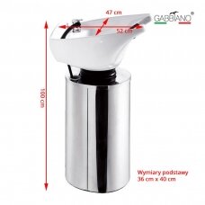 Friziera izlietne GABBIANO WASHING STATION MODEL 3 WHITE