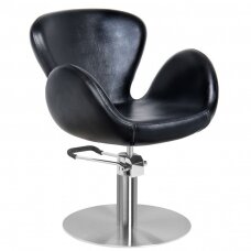 Парикмахерское кресло GABBIANO HAIRDRESSING CHAIR AMSTERDAM ROUND BLACK