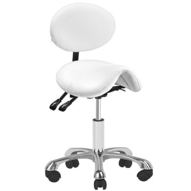 Kosmetologinė meistro kėdutė COSMETIC STOOL GIOVANNI WHITE Kosmetologinė meistro kėdutė COSMETIC STOOL GIOVANNI WHITE