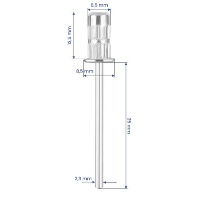 Mała stalowa nasadka do wiertła do paznokci nr 4 1