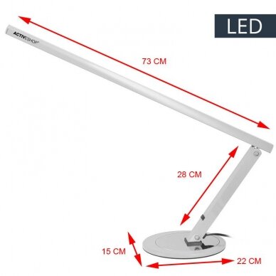 Desk lamp LED 8W ALUMINUM WHITE 3