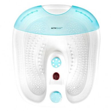 Pedikiūro vonelė PEDICURE TRAY WHITE + Masažinė pėdų vonelė FOOT MASSAGER WITH INFRARED 1