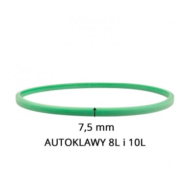 USZCZELKA SILIKONOWA DO AUTOKLAWÓW WOSON 10L I 12L ZIELONA 7,5MM 1
