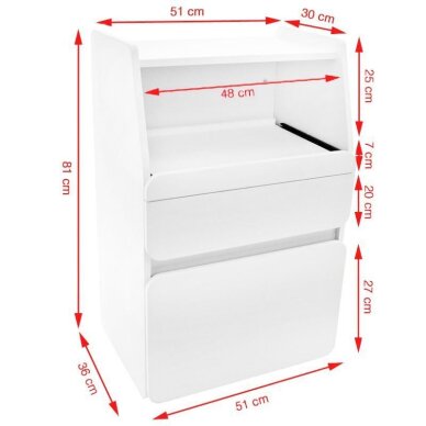 Косметологический шкафчик AZZURO 970 WHITE 9