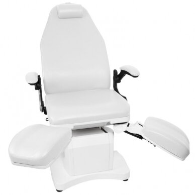 Kosmetoloģiskais elektriskais krēsls Azzurro 709A Pedi White 3