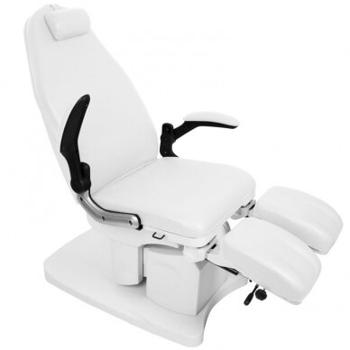 Kosmetoloģiskais elektriskais krēsls Azzurro 709A Pedi White 9