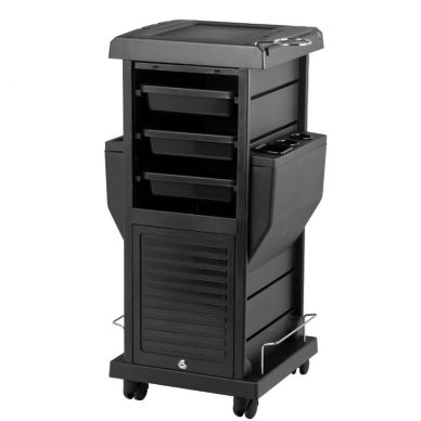 Hairdressing trolley GABBIANO HAIRDRESSER HELPER 3 BLACK 1