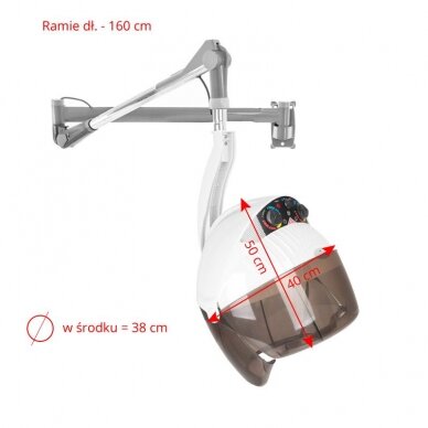Kiinteä hiustenkuivaaja Gabbiano Centurion DVI-303W 3 Speed Ionic White 5