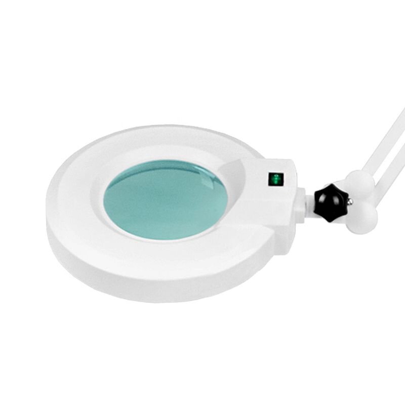 SETTI: Kosmetologin tuoli HYDRAULIC WHITE + Kosmetologin valaisin suurennuslasilla ja jalustalla S5 5D 12W WHITE 6