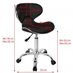 Meistara krēsls GABBIANO STOOL BLACK
