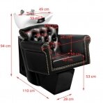 Juuksuri valamu GABBIANO PROFESSIONAL HAIRWASHER BERLIN VERSAILE BLACK