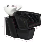 Hairdressing salon sink GABBIANO PROFESSIONAL HAIRWASHER LONDON GOLDEN ARCH BROWN