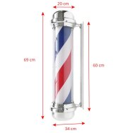 Wandleuchte Pole Barber Shop BB-02, silber