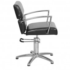 Frizieru krēsls GABBIANO HAIRDRESSING CHAIR BRUSSEL STRIP BLACK