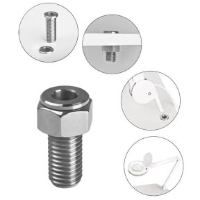 Tube inox magnifying lamp holder