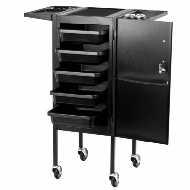 Friziera ratiņi GABBIANO HAIRDRESSER HELPER DELUXE 2 BLACK 8