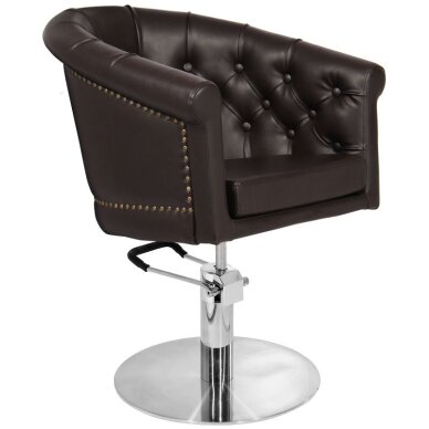 Juuksuritool GABBIANO HAIRDRESSING CHAIR LONDON BROWN Juuksuritool GABBIANO HAIRDRESSING CHAIR LONDON BROWN