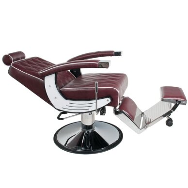Fotel barberski Barber Chair Gabbiano Imperial Bordo 2 Fotel barberski Barber Chair Gabbiano Imperial Bordo 2