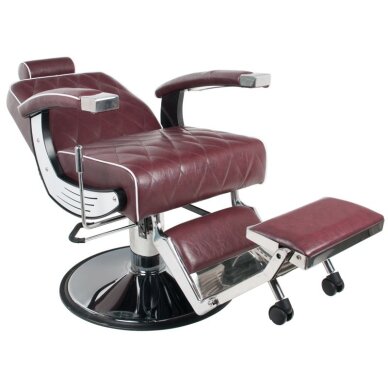 Fotel barberski Barber Chair Gabbiano Imperial Bordo 3 Fotel barberski Barber Chair Gabbiano Imperial Bordo 3