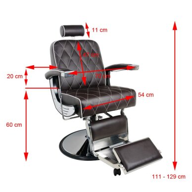 Parturituoli Barber Chair Gabbiano Imperial Brown 6