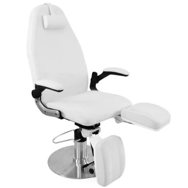 Kosmetologinis hidraulinis pedikiūro krėslas Azzurro 713a White