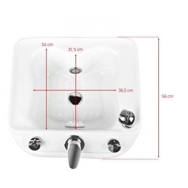 Pedikiūro vonelė SHOWER FOR PEDICURE WITH HYDROMASSAGE 9