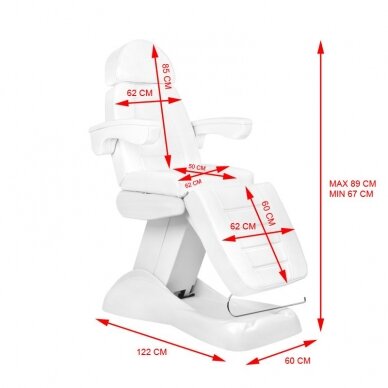 Косметологическое кресло ELECTRIC LUX 4 MOTOR WHITE 5