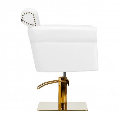 Kampaamotuoli GABBIANO PROFESSIONAL HAIRDRESSING CHAIR BERLIN GOLD WHITE 1