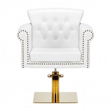 Kampaamotuoli GABBIANO PROFESSIONAL HAIRDRESSING CHAIR BERLIN GOLD WHITE 2
