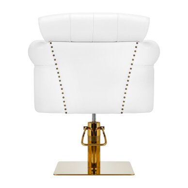 Парикмахерское кресло GABBIANO PROFESSIONAL HAIRDRESSING CHAIR BERLIN GOLD WHITE 3