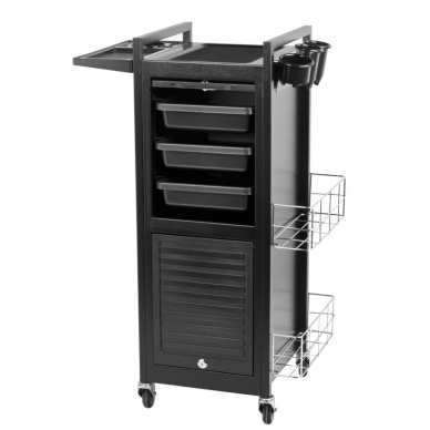 Friseurwagen GABBIANO HAIRDRESSER HELPER DELUXE BLACK 1
