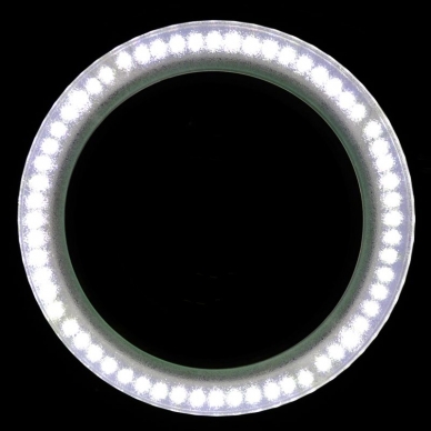 Kosmetologinė LED lempa su lupa ir stovu ELEGANTE 60LED 5D 8W 6