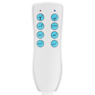 Kosmetologinis krėslas AZZURRO 869A ELECTRIC 4 MOTOR WHITE 10