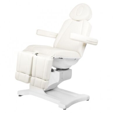 Cosmetology chair AZZURRO 869A PEDI ELECTRIC 5 MOTOR WHITE 1