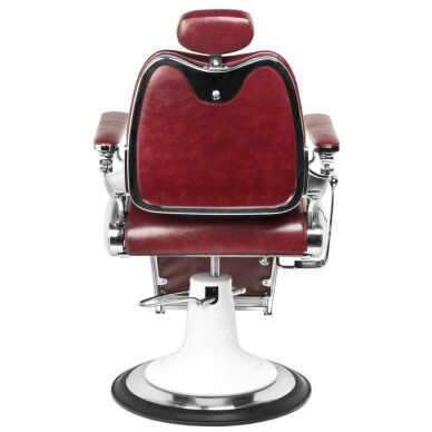 Fotel barberski Barber Chair Gabbiano Moto Style Bordo 4