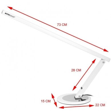 Настольная лампа LED 8W ALUMINUM WHITE 2