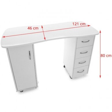 Kosmetiikkapöytä CABINETS WHITE 5