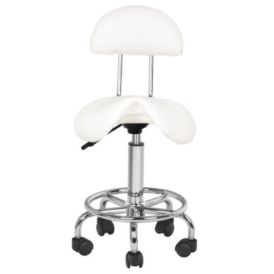 Kosmetoloģijas taburete STOOL BEAUTY 3 WHITE (Produkts ar bojātu iepakojumu) 1