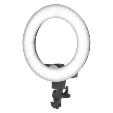 Kosmetologinė LED lempa makiažui su stovu RING LIGHT 12 35W BLACK 2