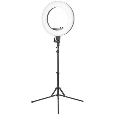Косметологическая светодиодная лампа для макияжа с подставкой RING LIGHT 18" 48W BLACK