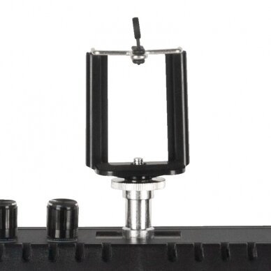 Kosmetologinė LED lempa makiažui su stovu RING LIGHT 18 48W BLACK 6